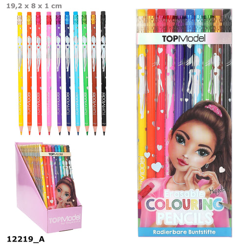 Top Model Erasable Coloured Pencils