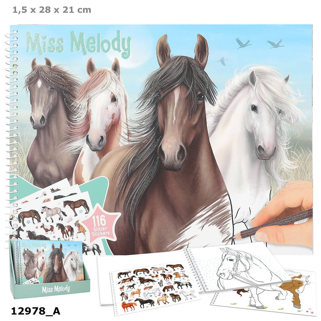 Miss Melody Horse Colouring Book The Buibble Room Toy Store Dublin