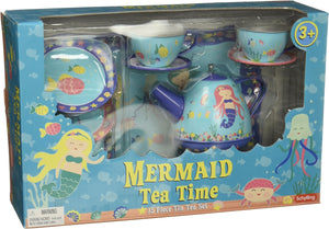 Schylling  Mermaid Tin Tea Set The Bubble Room Toy Store Dublin