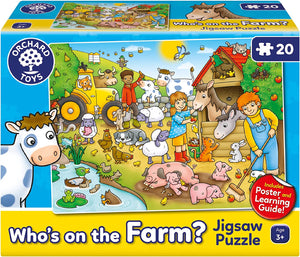 Orchard Toys Who's On the Farm Jigsaw Puzzle The Bubble Room Toy Store Dublin