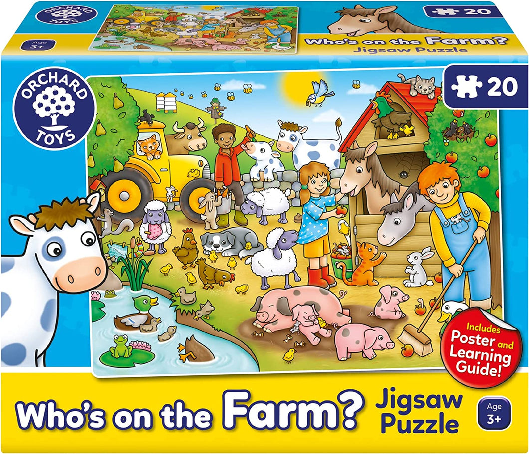 Orchard Toys Who's On the Farm Jigsaw Puzzle The Bubble Room Toy Store Dublin