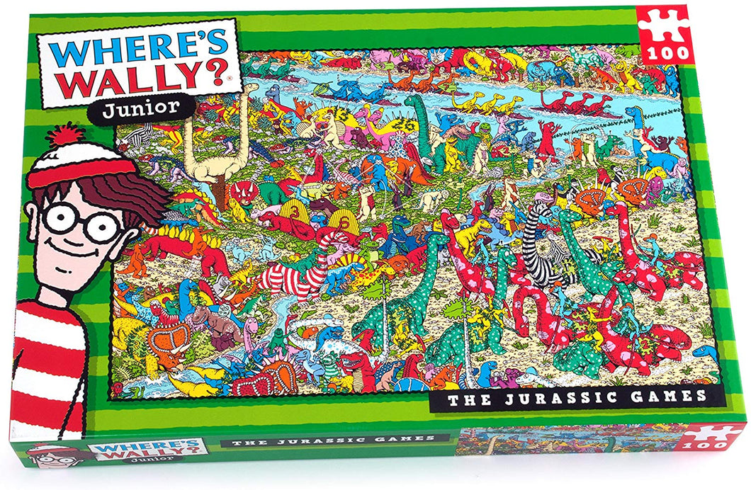 Wheres Wally Junior The Jurassic Games 100 Piece Puzzle The Bubble Rom Toy Sore Dublin