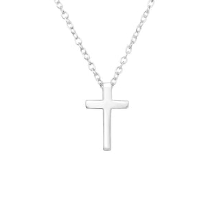 Dainty Cross necklace (Sterling Silver)