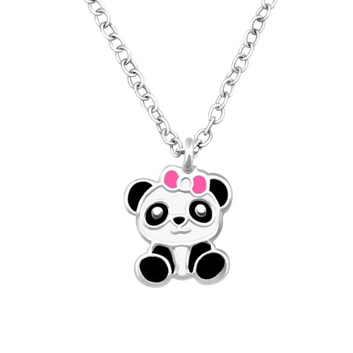 Panda Necklace (Sterling Silver)