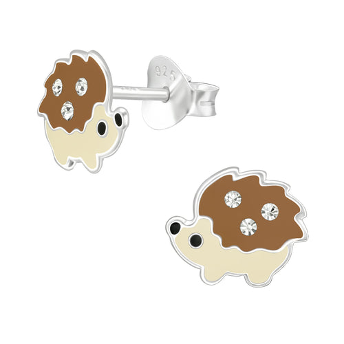 Hedgehog Earrings (Sterling Silver)