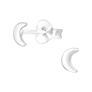 Half Moon Earrings (Sterling Silver)