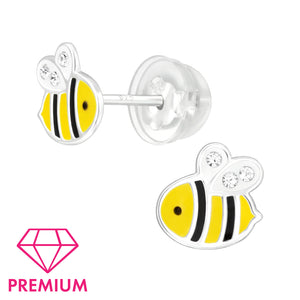 Bumble Bee Earrings (Sterling Silver)