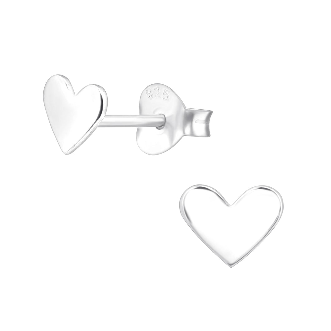 Heart Earrings (Sterling Silver)