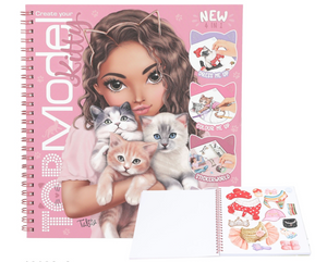 Top Model Create Your  Kitty Colouring Book The Bubble Room Toy Store Dulin