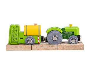 Bigjigs Tractor & Crop Sprayer The Bubble Room Toy Store Dublin