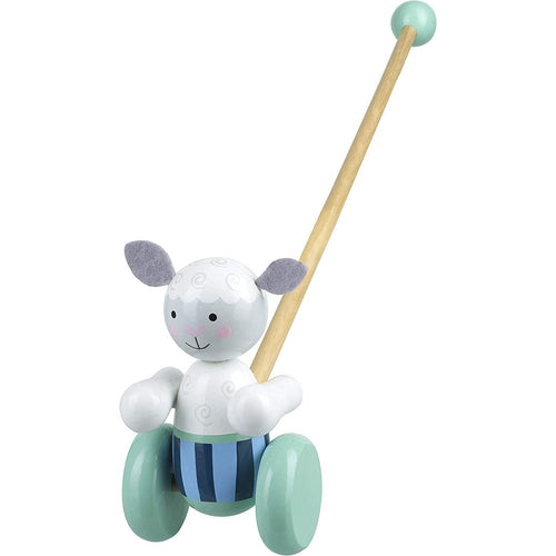 Orange Tree Toys Sheep Push Along The Bubble Room Toy Store Dublin