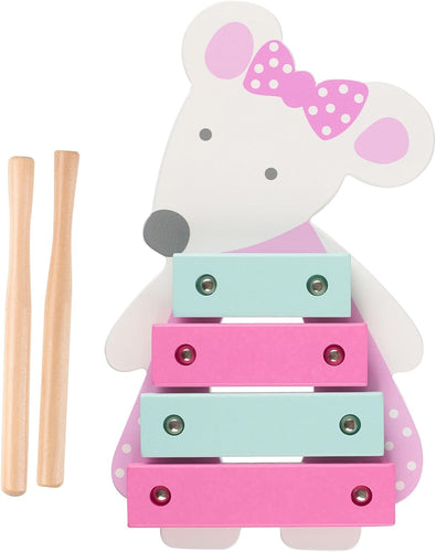 Orange Tree Pink Mouse Wooden Xylophone The Bubble Room Toy Store Dublin