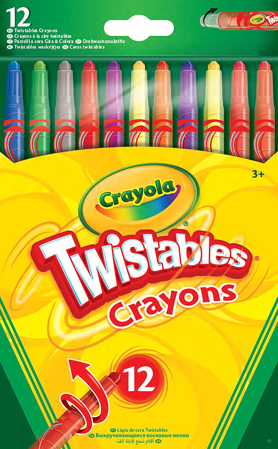 Crayola Twistables Crayons Coloring Set, Kids Craft Supplies, Gift, 50  Count 