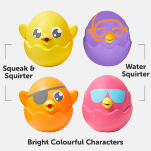 Tomy Hide & Squeak Egg Bath Squirters The Bubble Room Toy Store Dublin