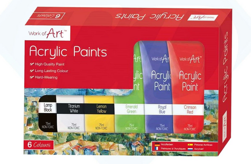 Work of Art Acrylic paints The Bubble Room Art & Craft Store Dublin